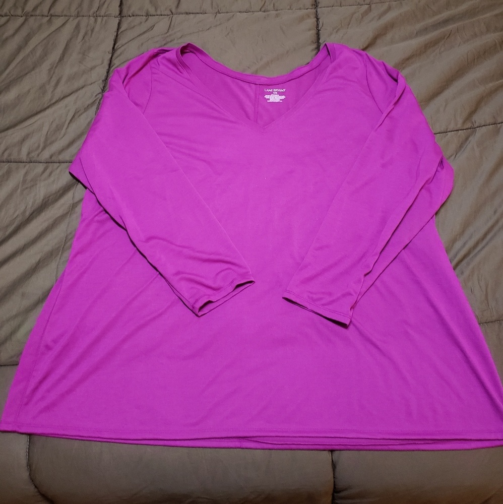 Long sleeve magenta tshirt